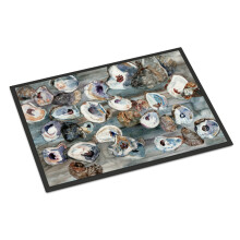 ""Caroline's Treasures 8957MAT Bunch of Oysters Indoor or Outdoor Mat 18 x 27"""" Multicolor""