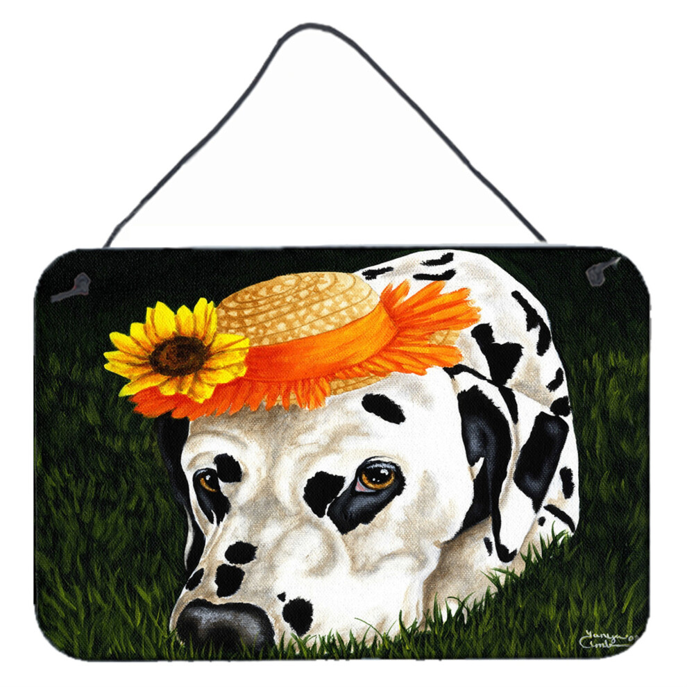 ""Caroline's Treasures My Sun Spot Dalmatien D   coration murale ou de porte Imprim   s AMB1340DS812 8"""""""" H x 12"""""""" L Multicolore""""