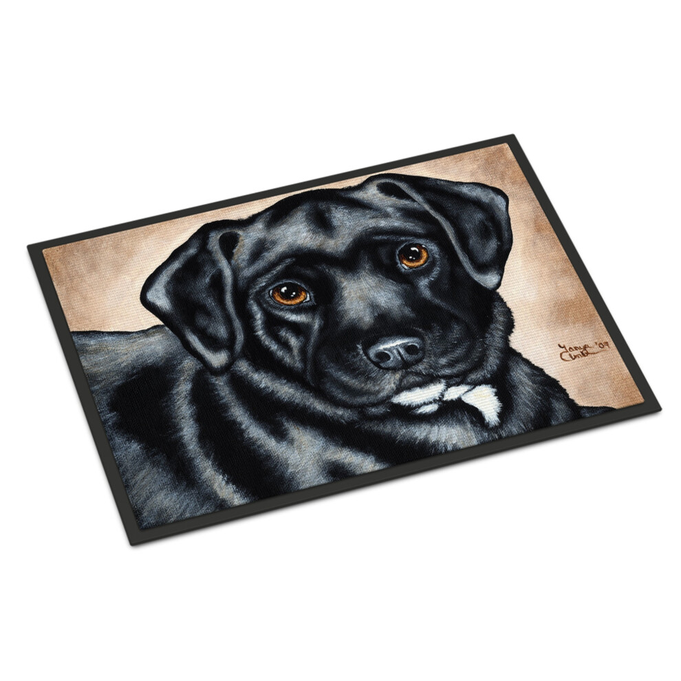 ""Alfombrilla Para Interior O Exterior De Bart El Labrador, De Caroline's Treasures AMB1415JMAT, 24" X 36" Multicolor""-image