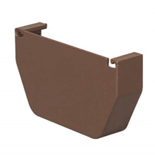 5753892 Gutter End Cap Brwn AmeriMax 5,8 tommer. H x 4,5 tommer. W x 5 in. L Brown Vinyl Contemporary Gutter End Cap (Pack of 20)