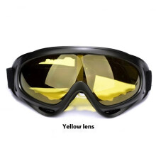 (yellow lens) Dirt Bike Goggles Helmets Motosiklet Gozlugu Outdoor Cycling Glasses Moto Skiing Windproof Sandproof UV Protection Sunglasses