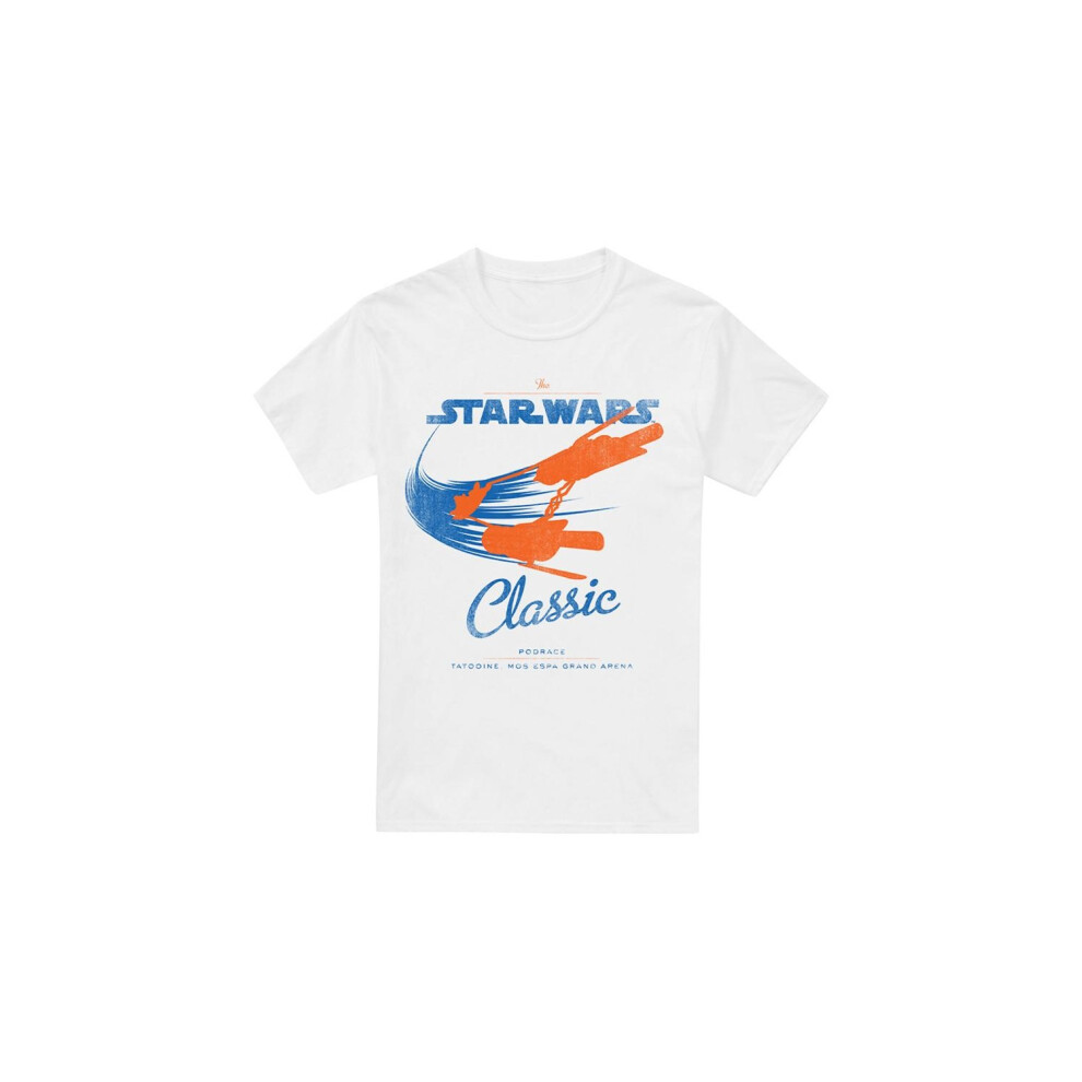 (M, White) Star Wars Mens Classic T-Shirt