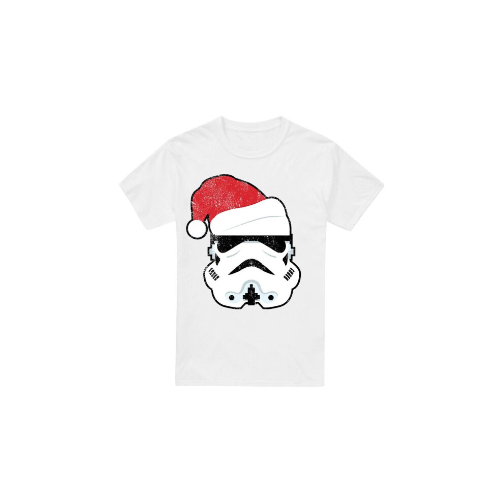 (3XL, White) Star Wars Mens Stormtrooper Santa Christmas T-Shirt