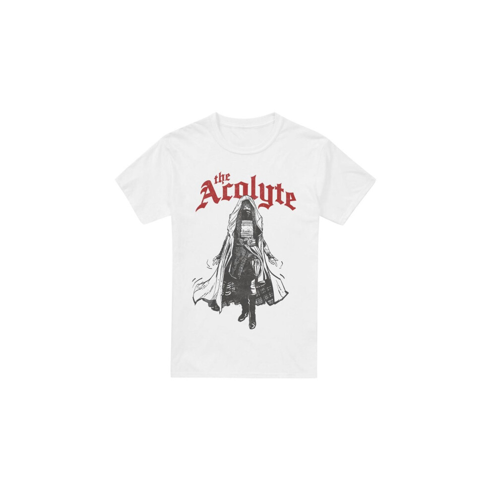 (S, White) Star Wars: The Acolyte Mens High Republic Dark Side T-Shirt