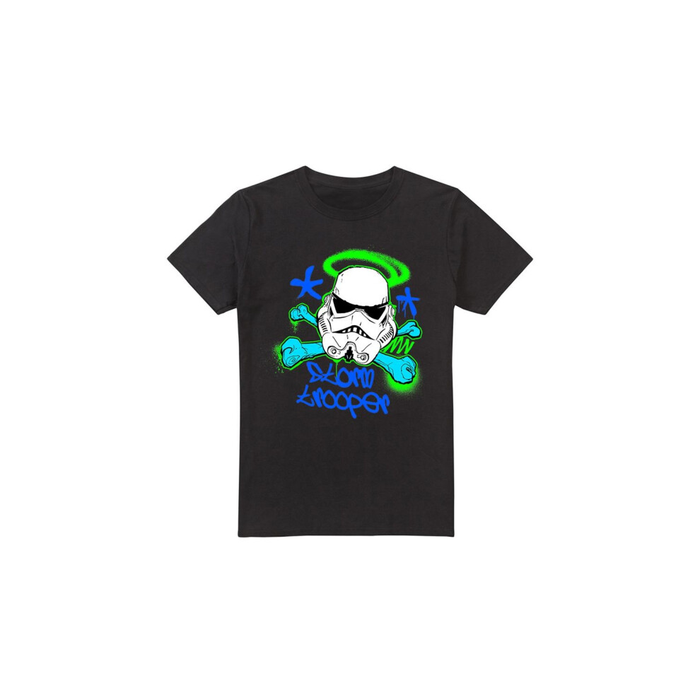 (XXL, Black) Star Wars Mens Stormtrooper Stencil T-Shirt