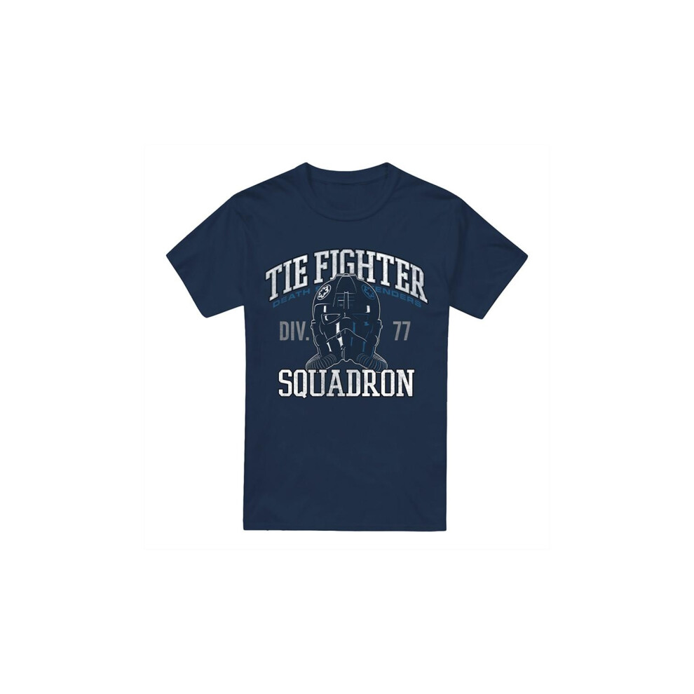 (S, Navy) Star Wars Mens Tie Fighter Squadron T-Shirt