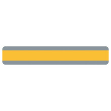 Ashley Productions Double Wide Strip Læsningsvejledning 1.25 """" X 7.25 """" Goldenrod