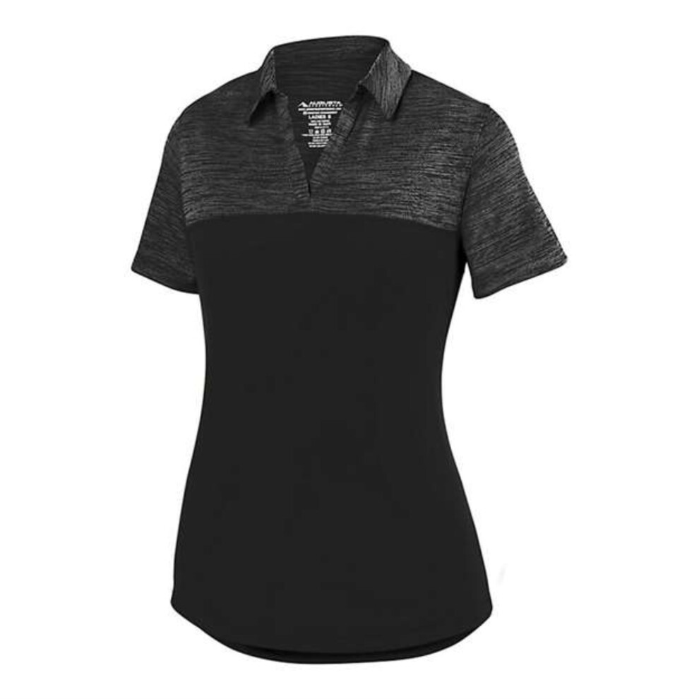 Chemise de sport Augusta Sportswear Shadow Tonal Heather pour femme - Noir L