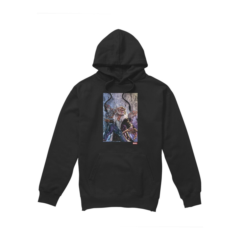 (XL, Black) Marvel Mens X-Men Sabretooth Dogs Hoodie