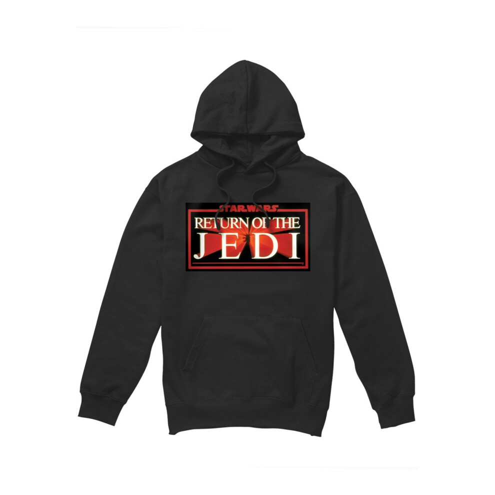 (S, Black) Star Wars Mens Jedi Warp Hoodie