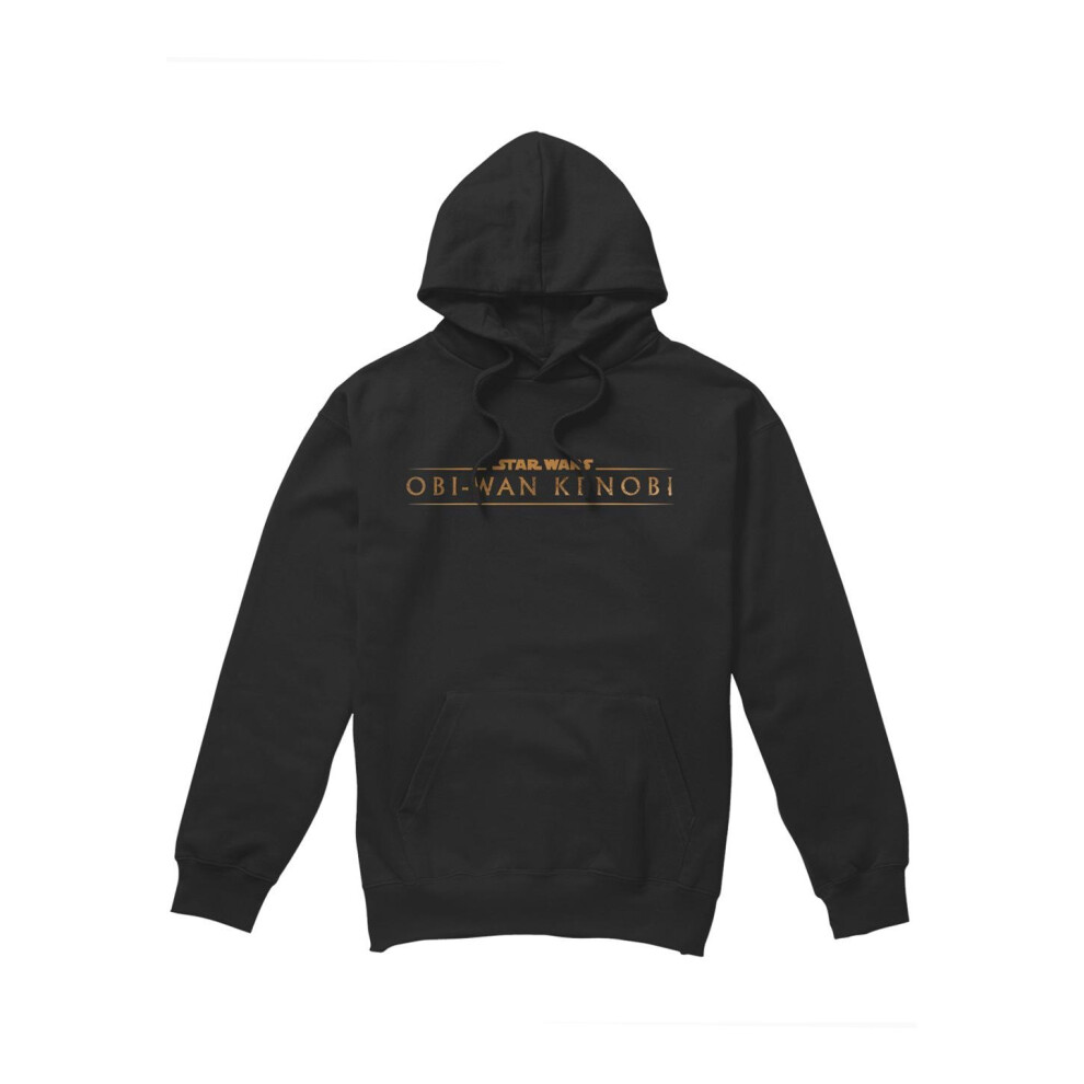 (XXL, Black) Star Wars Mens Obi Wan Kenobi Logo Hoodie