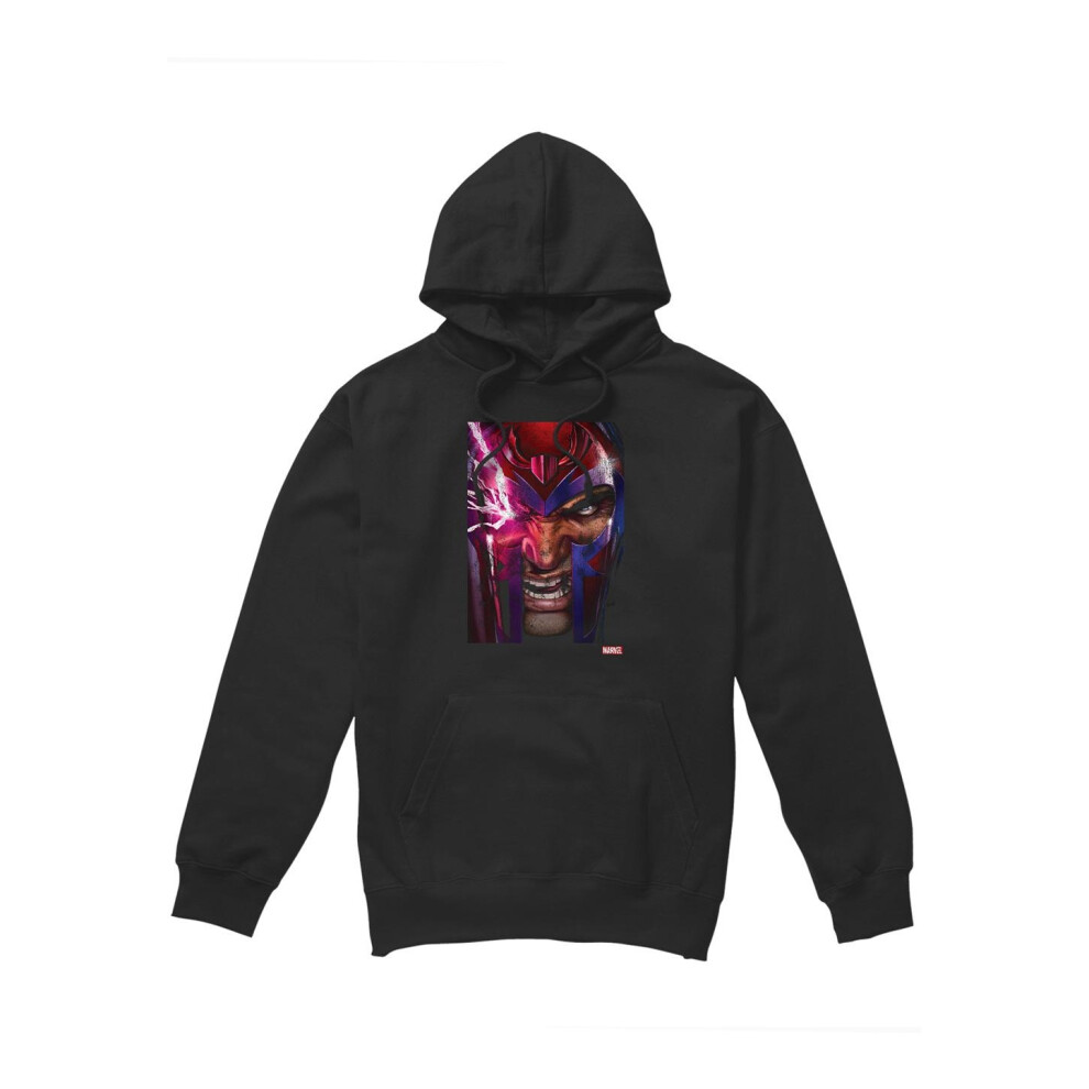 (XL, Black) Marvel Mens X-Men Magneto Comic Cover Hoodie