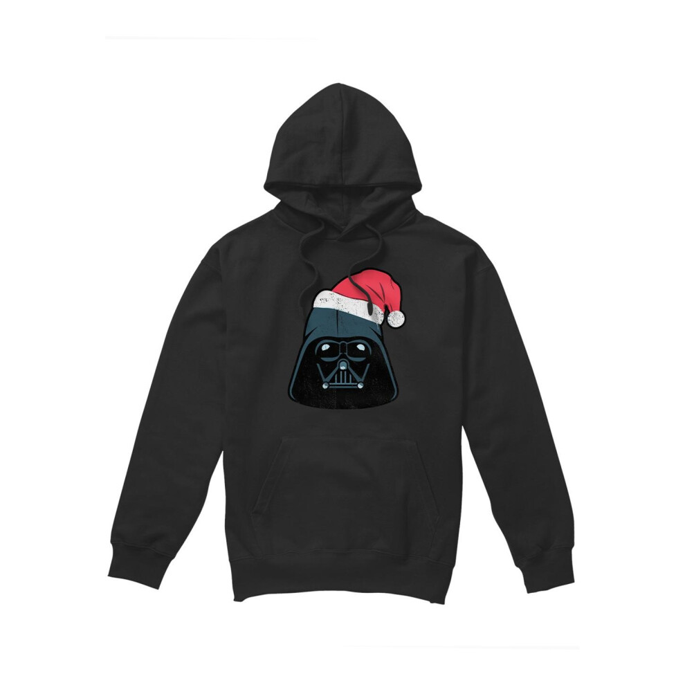 (XXL, Black) Star Wars Mens Darth Vader Santa Christmas Hoodie