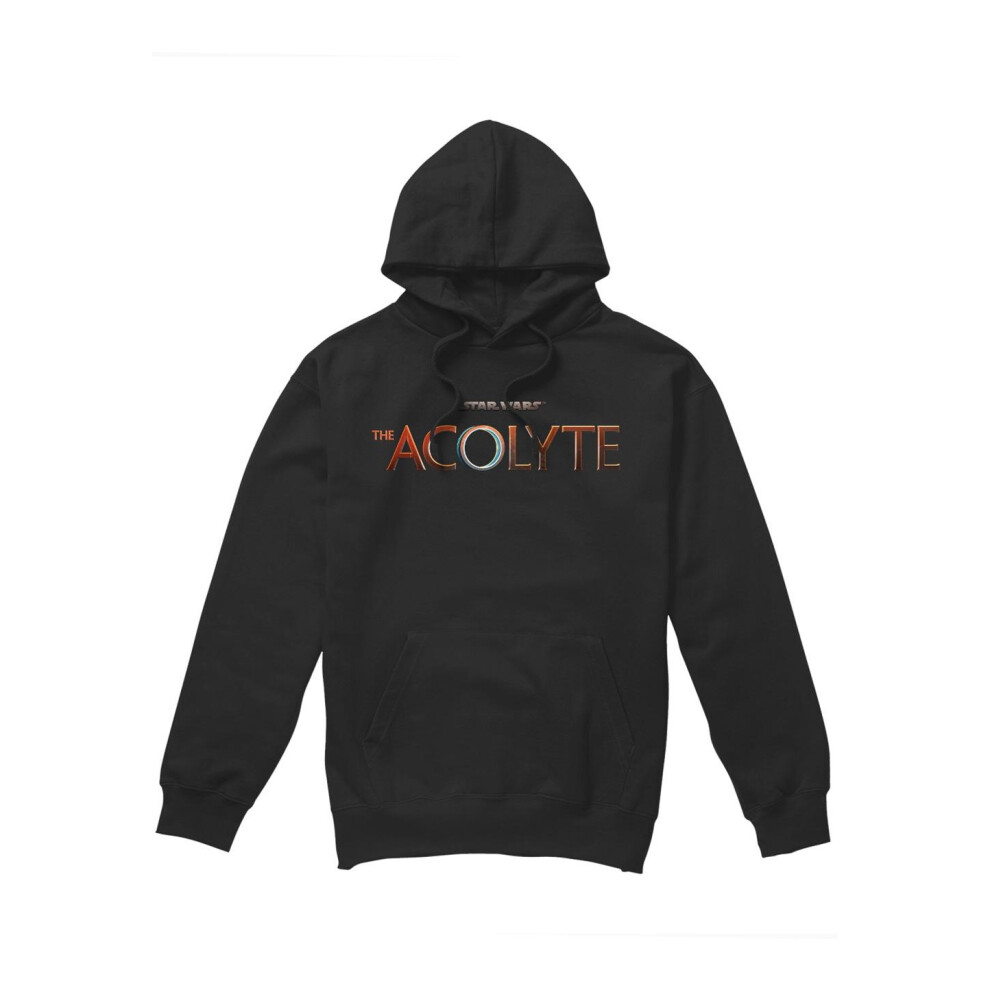 (XXL, Black) Star Wars: The Acolyte Mens Full Logo Hoodie