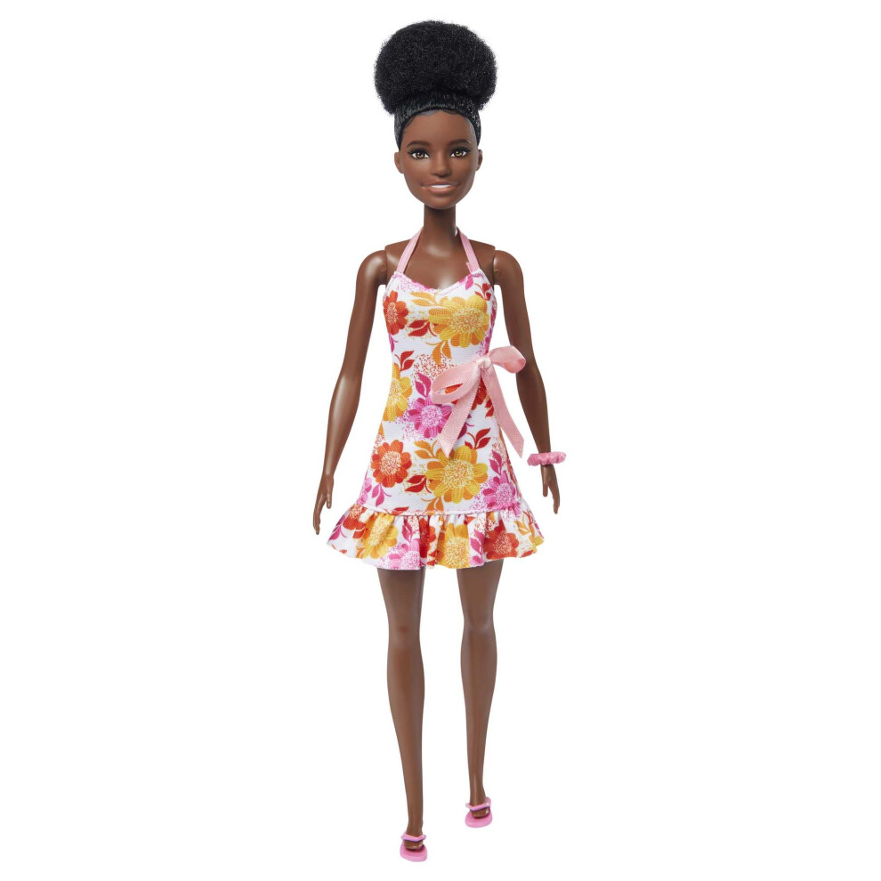 Barbie Loves The Ocean Doll With Natural Black Hair Pineapple Dress & Accessories Doll & Clothes Made From Recycled Plastics