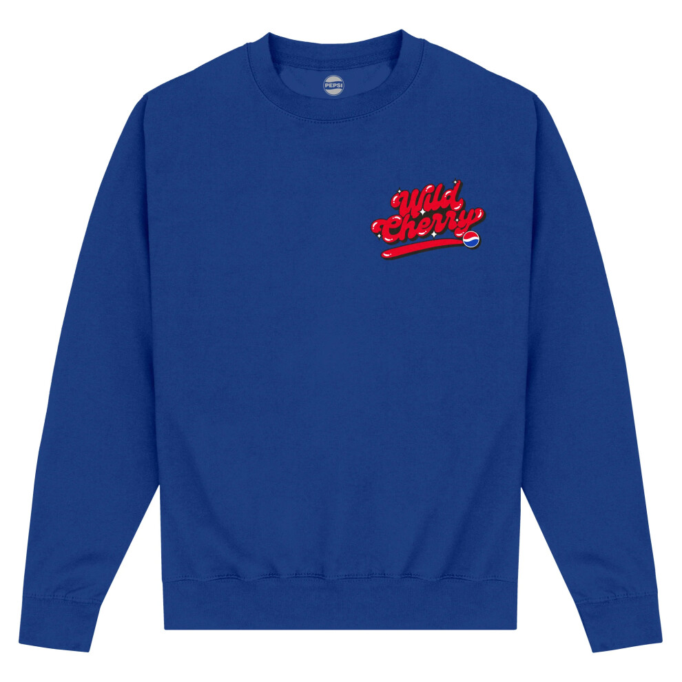 (XXL, Royal Blue) Pepsi Unisex Adult Wild Cherry Sweatshirt