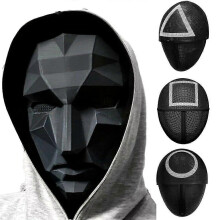 (Boss, One size) South Korea Hot Tv Squid Game Mask Cosplay Masquerade Roleplay Props