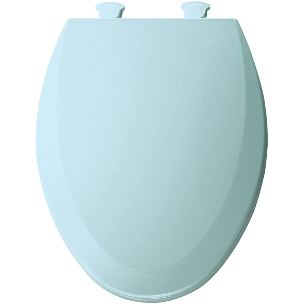 Bemis Round Enameled Wood Toilet Seat Dresden Blue