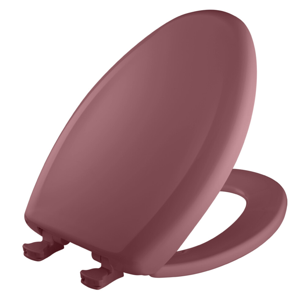 Bemis Residential Elongated Plastic Toilet Seat Raspberry