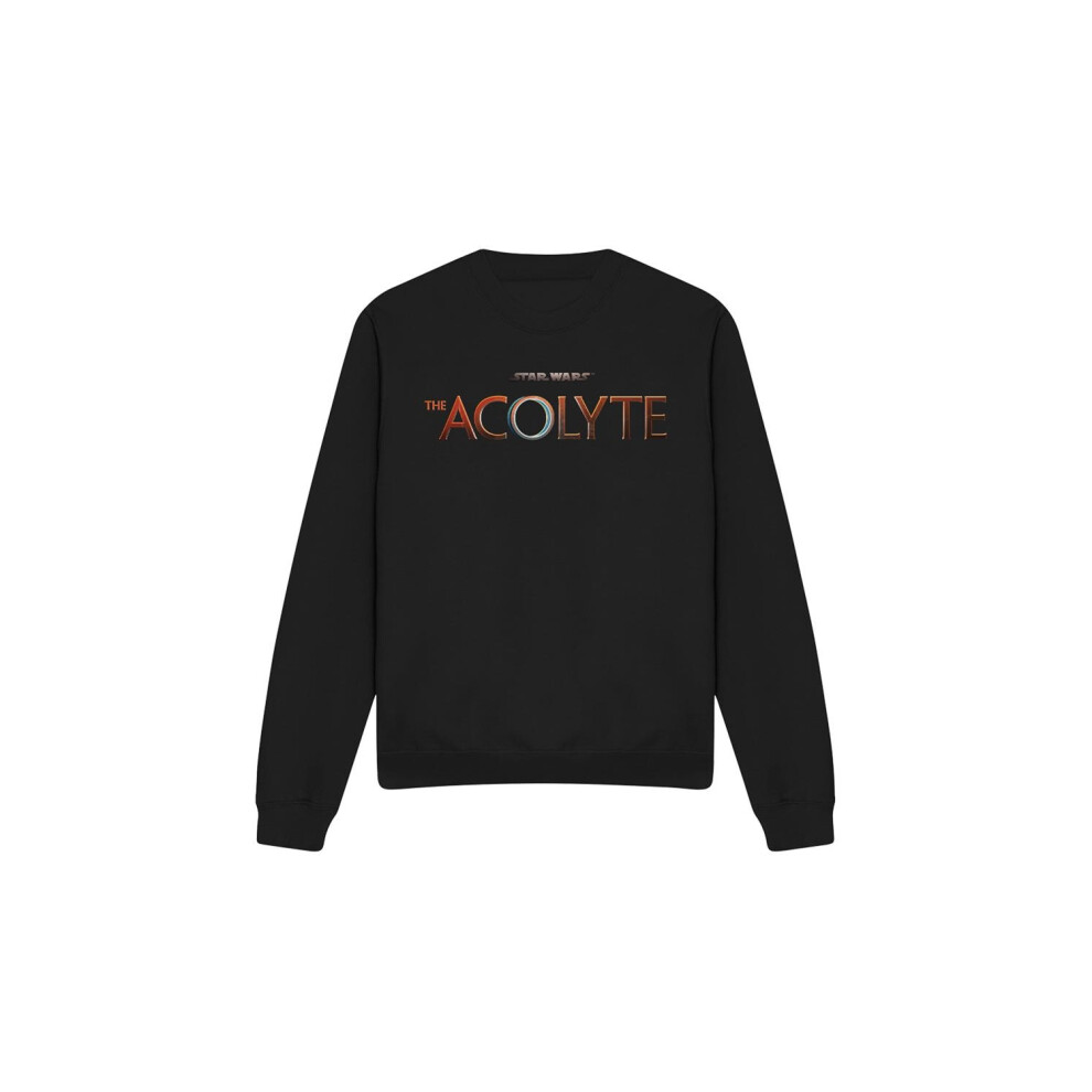 (XXL, Black) Star Wars: The Acolyte Unisex Adult Full Logo Sweatshirt