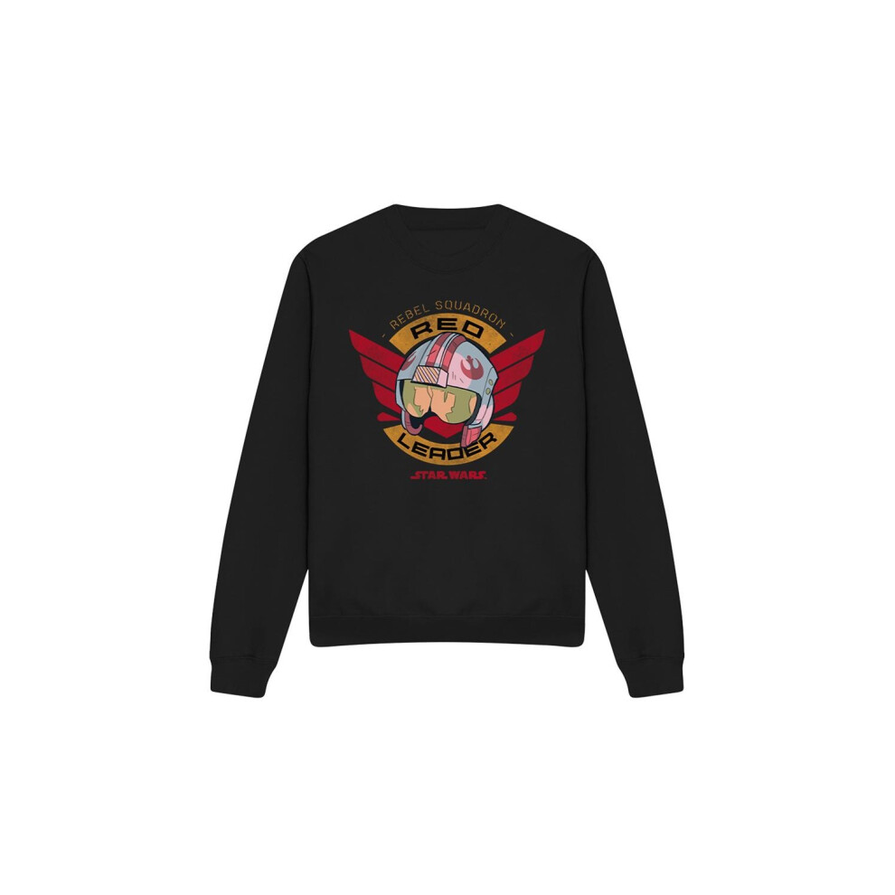 (M, Black) Star Wars Unisex Adult Red Leader Sweatshirt