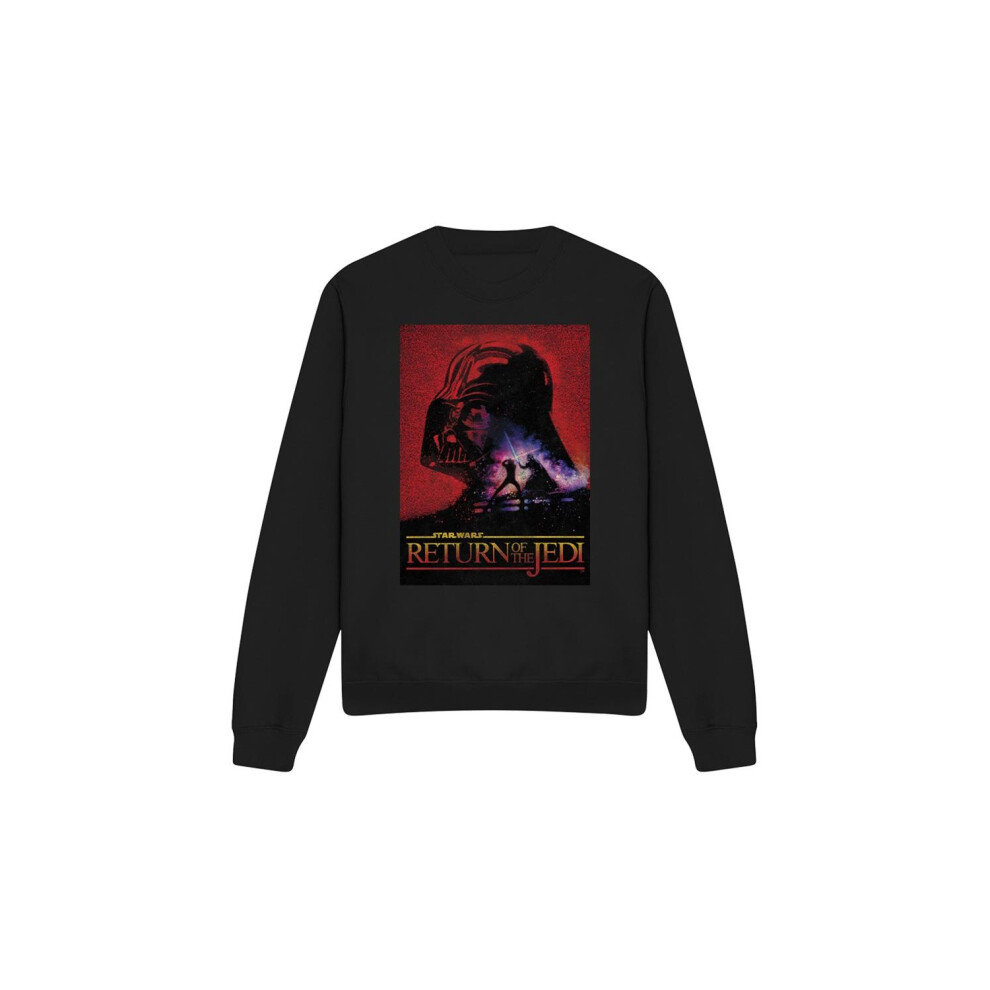 (L, Black) Star Wars Unisex Adult Return Of The Jedi Block Sweatshirt