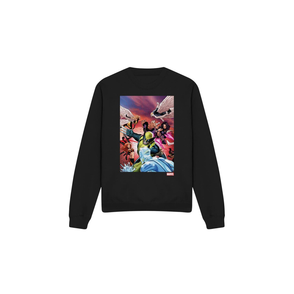 (M, Black) Marvel Unisex Adult X-Men Team Defend Sweatshirt