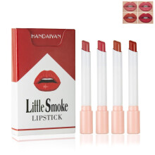 BEUKING 4Pcs Estuche de Cigarrillos Labial Mate Nude Larga Duración Mini Gloss Suave