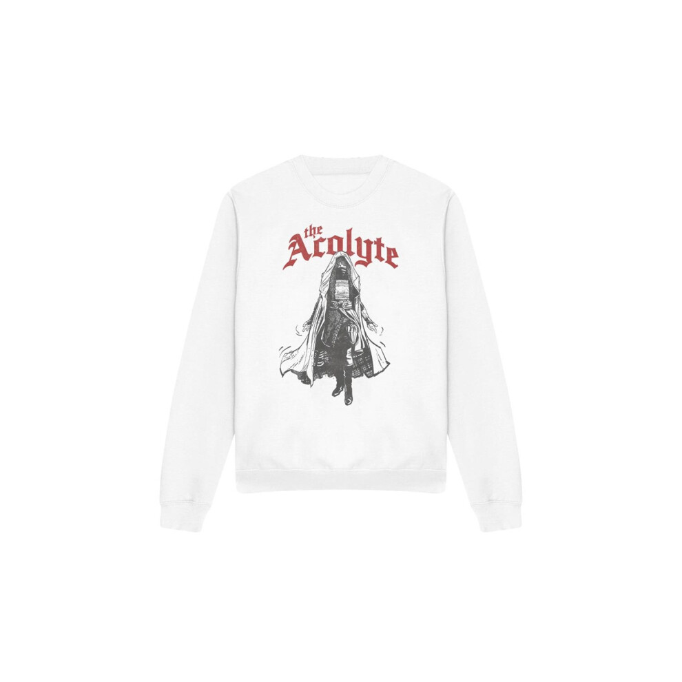 (L, White) Star Wars: The Acolyte Unisex Adult High Republic Dark Side Sweatshirt