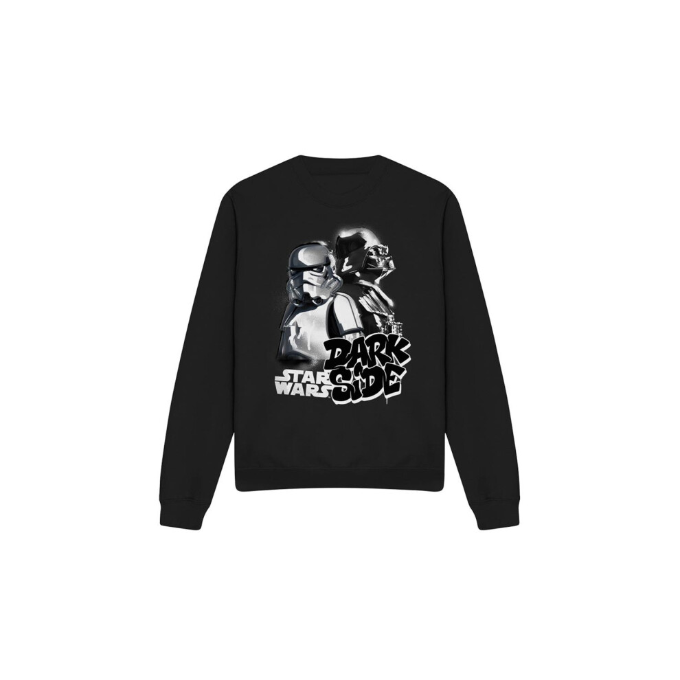 (M, Black) Star Wars Unisex Adult Dark Side Duo Sweatshirt