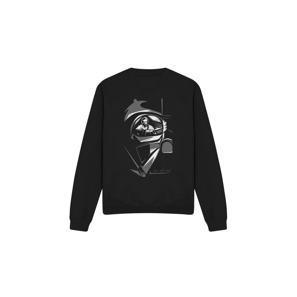 (XXL, Black) Star Wars Unisex Adult Obi Wan Kenobi Vader Eye Sweatshirt