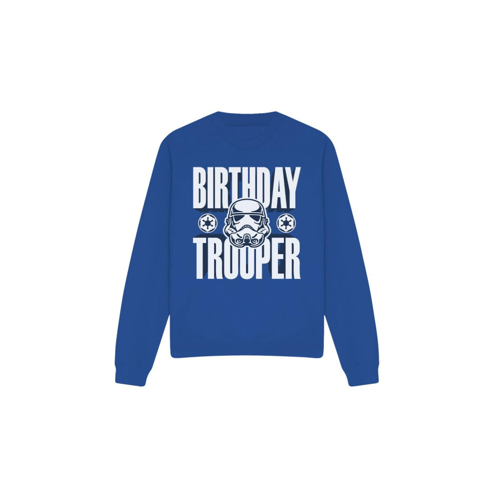 (XL, Royal Blue) Star Wars Unisex Adult Birthday Troopers Sweatshirt