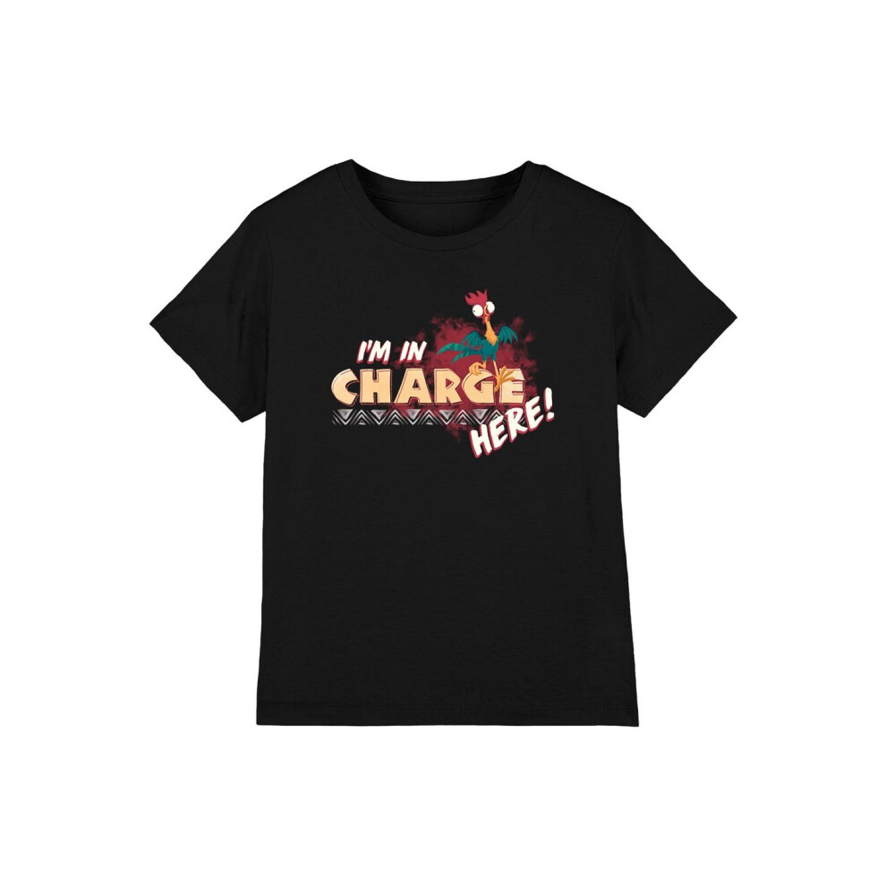 (12-13 Years, Black) Moana Childrens/Kids I'm In Charge T-Shirt