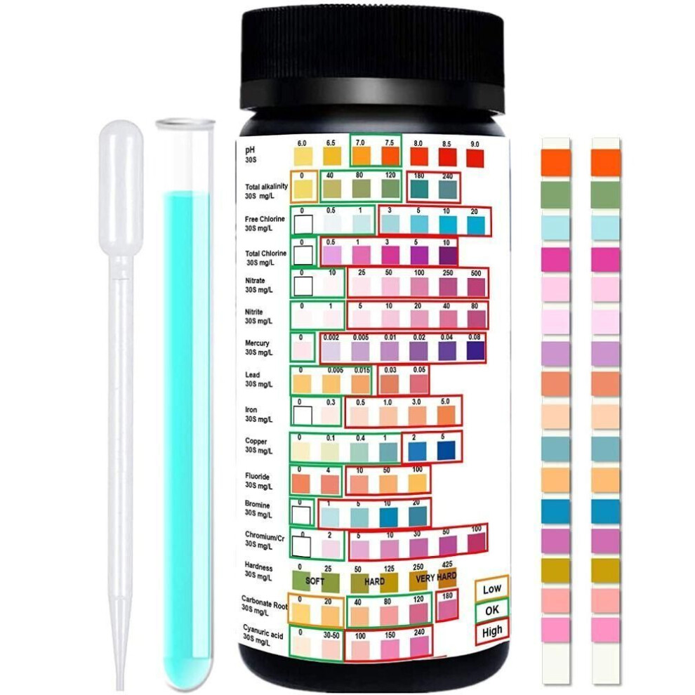 Water Test Kit Professional Hardness Testing Kits Tap And Well Water Test Strips High Accuracy