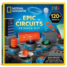 Kit de Circuitos National Geographic - Kit Electrónico para Niños con 120 Proyectos de Circuitos Eléctricos