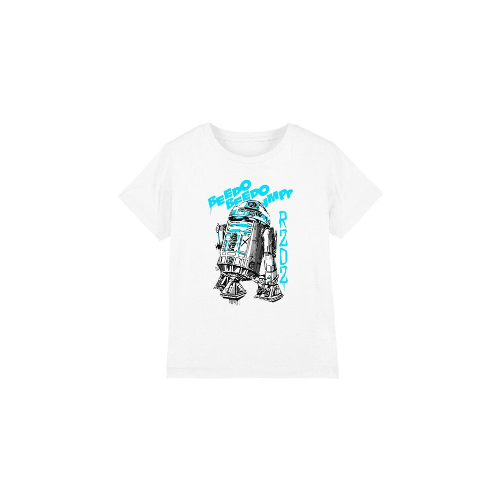 (12-13 Years, White) Star Wars Childrens/Kids R2-D2 T-Shirt