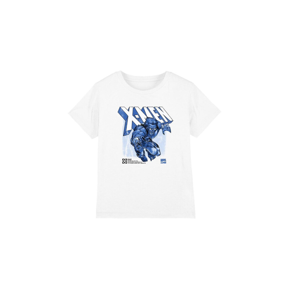 (12-13 Years, White) Marvel Childrens/Kids X-Men Beast T-Shirt