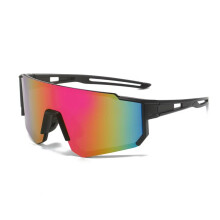 (PURPLE) Cycling Sunglasses Eyewear Bicycle Goggles UV Protection Windproof Glasses For Men Women Polarized Lens Road Riding Bike Glasses