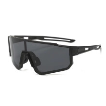 (black) Cycling Sunglasses Eyewear Bicycle Goggles UV Protection Windproof Glasses For Men Women Polarized Lens Road Riding Bike Glasses