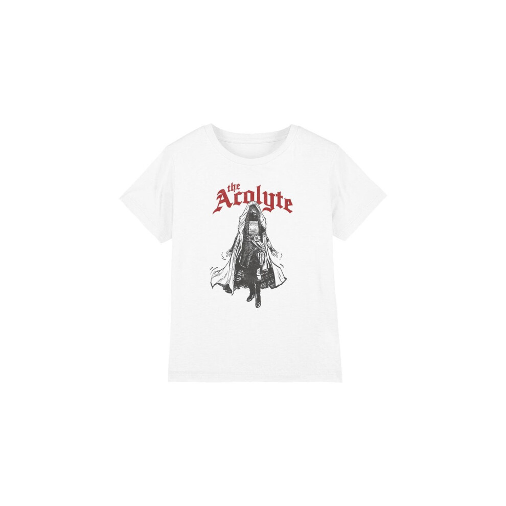 (3-4 Years, White) Star Wars: The Acolyte Childrens/Kids High Republic Dark Side T-Shirt