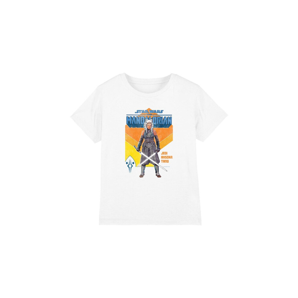 (7-8 Years, White) Star Wars Childrens/Kids Jedi Ahsoka T-Shirt