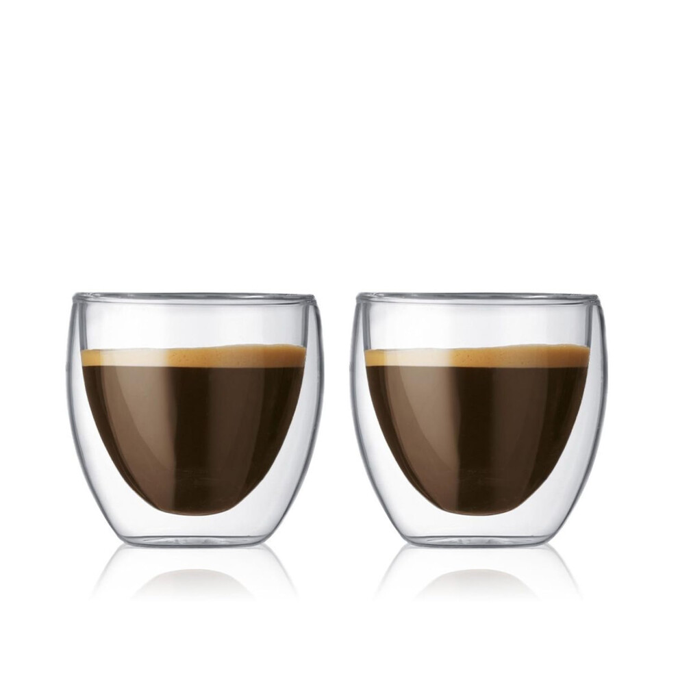 Bodum Pavina Double Wall Espresso/Shot Glass - Set Of 2