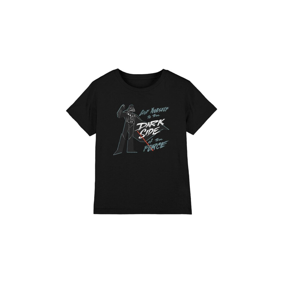 (7-8 Years, Black) Star Wars Childrens/Kids Give Yourself To The Darkside T-Shirt