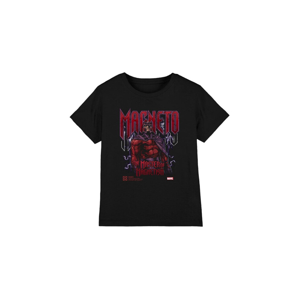 (9-10 Years, Black) Marvel Childrens/Kids X-Men Magneto T-Shirt