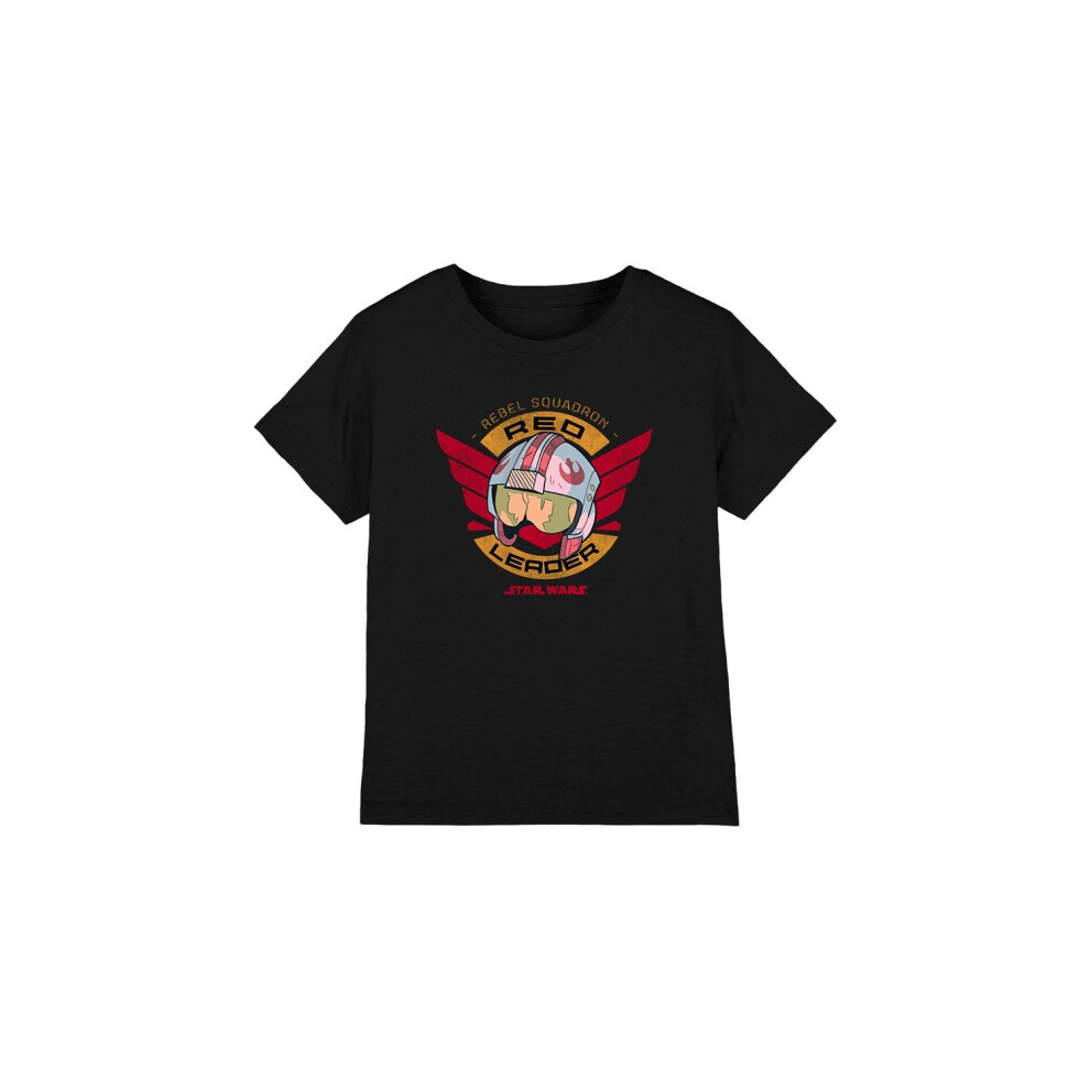 (5-6 Years, Black) Star Wars Childrens/Kids Red Leader T-Shirt