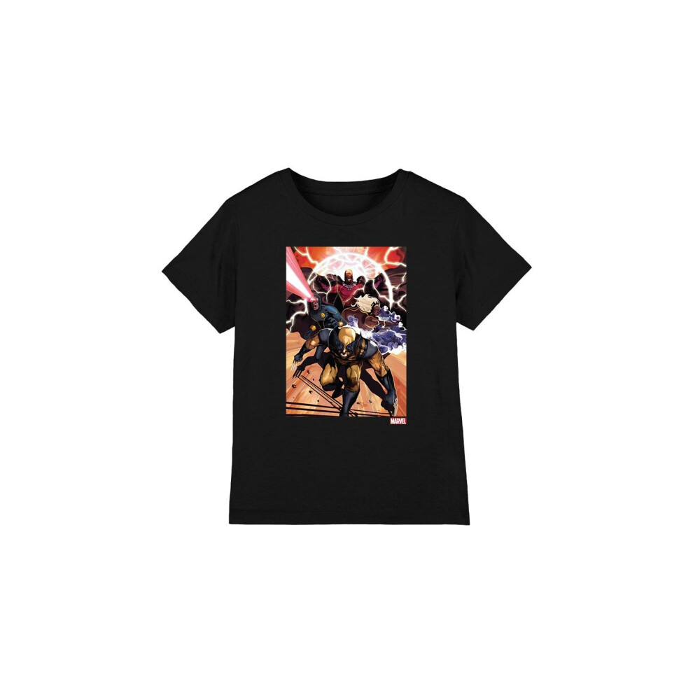 (5-6 Years, Black) Marvel Childrens/Kids X-Men Team Attack T-Shirt