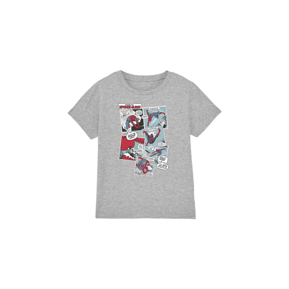 Spider-Man Childrens/Kids Panel Collage T-Shirt-image-OPC-PFXQ7F6-NEW
