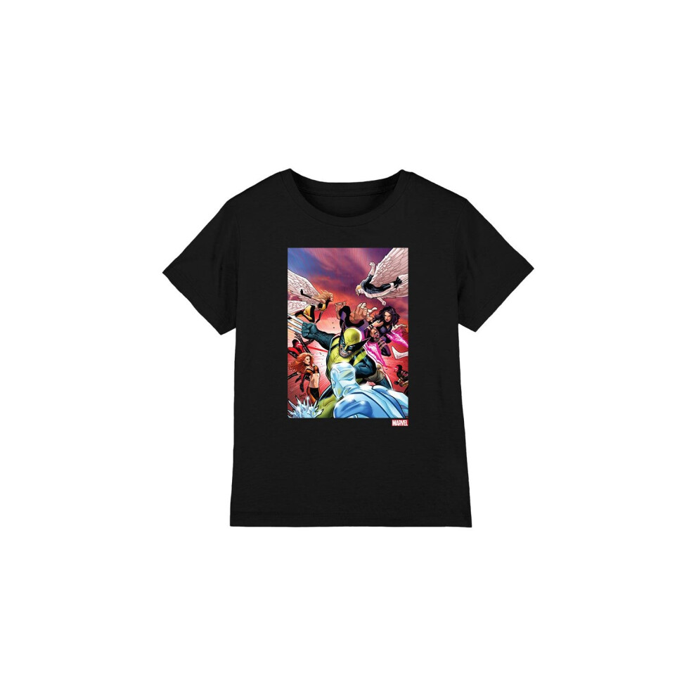 (5-6 Years, Black) Marvel Childrens/Kids X-Men Team Defend T-Shirt