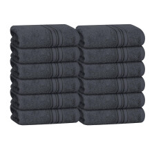 Salviette in cotone ultra morbido BOUTIQUO Contiene 12 salviette per il viso da 12x12 pollici Ideali per l'uso quotidiano Asciugamani per il viso