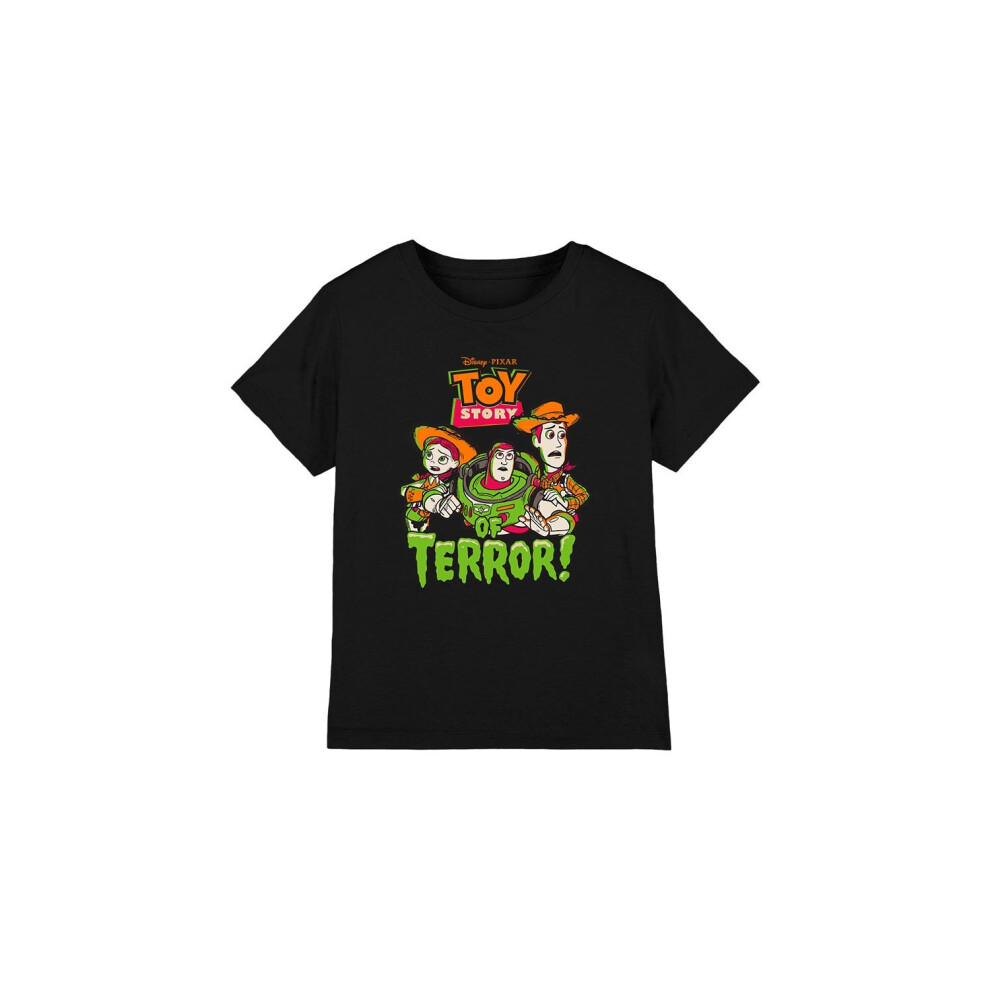 (7-8 Years, Black) Toy Story Childrens/Kids Group Terror T-Shirt